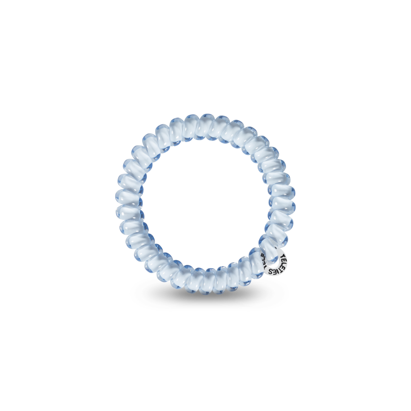 TELETIES - Spiral Hair Coils | Small | Washed Denim Hair Ties