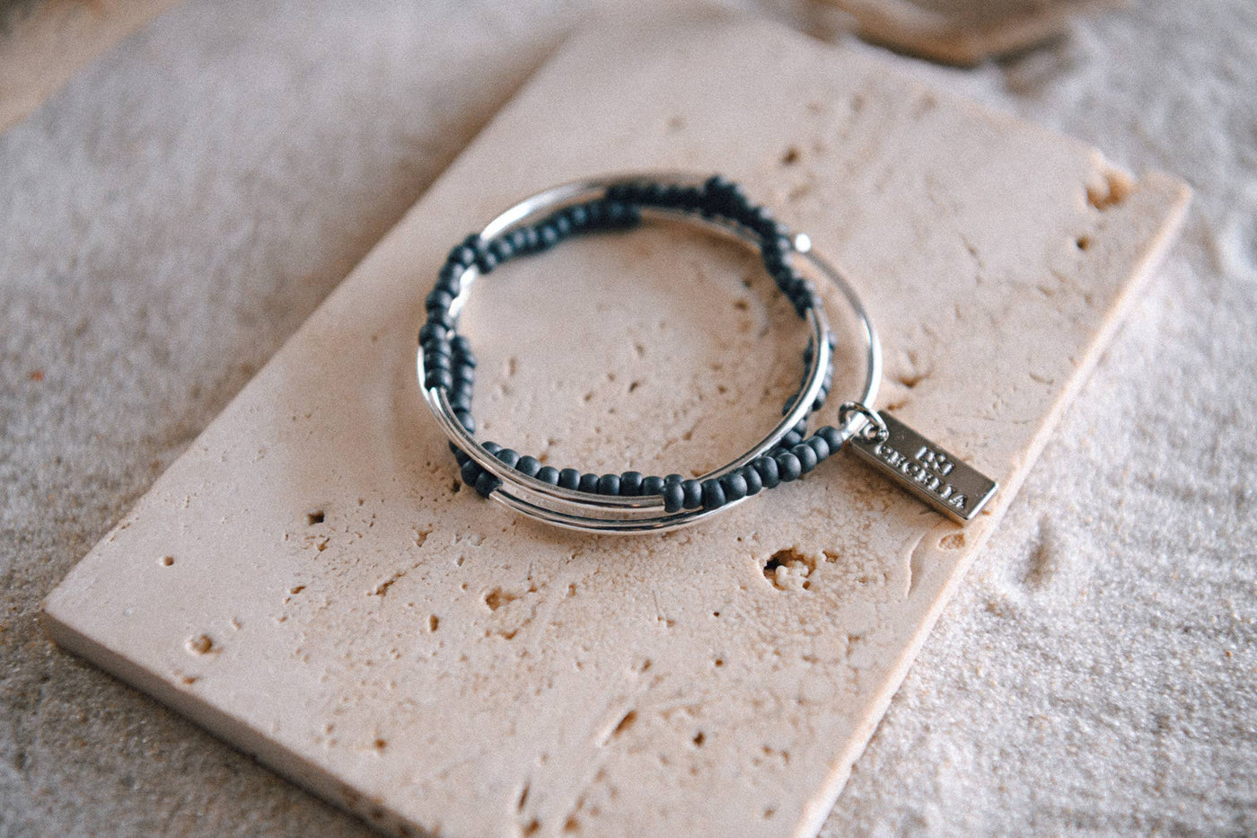 Cecelia Designs Jewelry - Gold or Silver Beaded Triple Wrap Bracelet