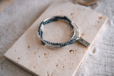 Cecelia Designs Jewelry - Gold or Silver Beaded Triple Wrap Bracelet