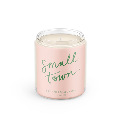 Poured Goods - Small Town: 8 oz Soy Wax - Small Batch Candles
