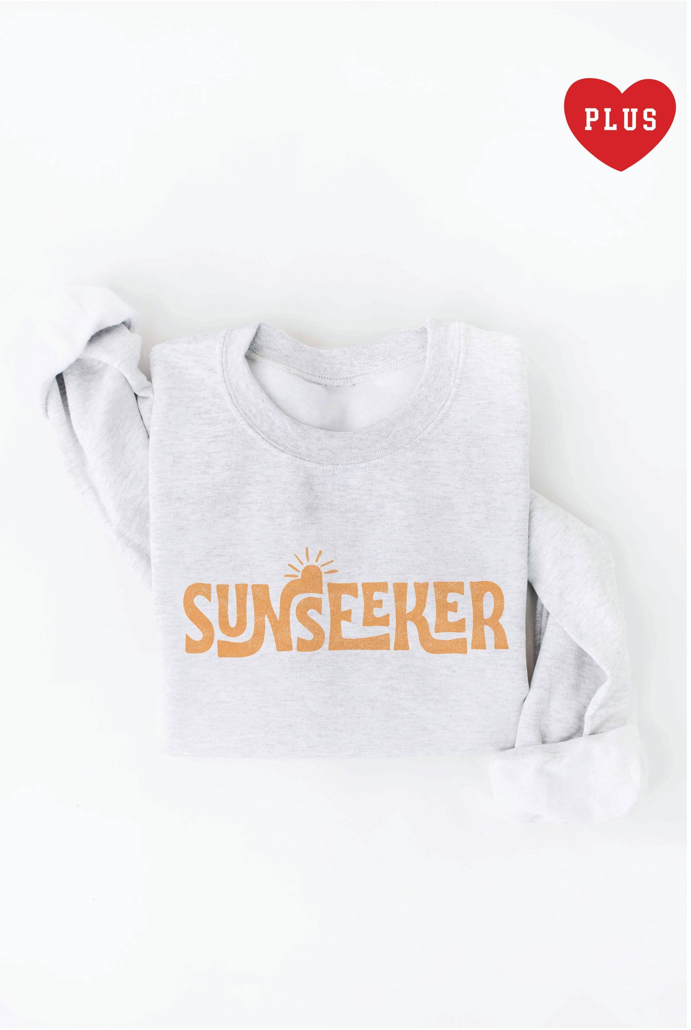 2X OAT COLLECTIVE - SUNSEEKER Plus Graphic Sweatshirt: HEATHER MUSTARD /