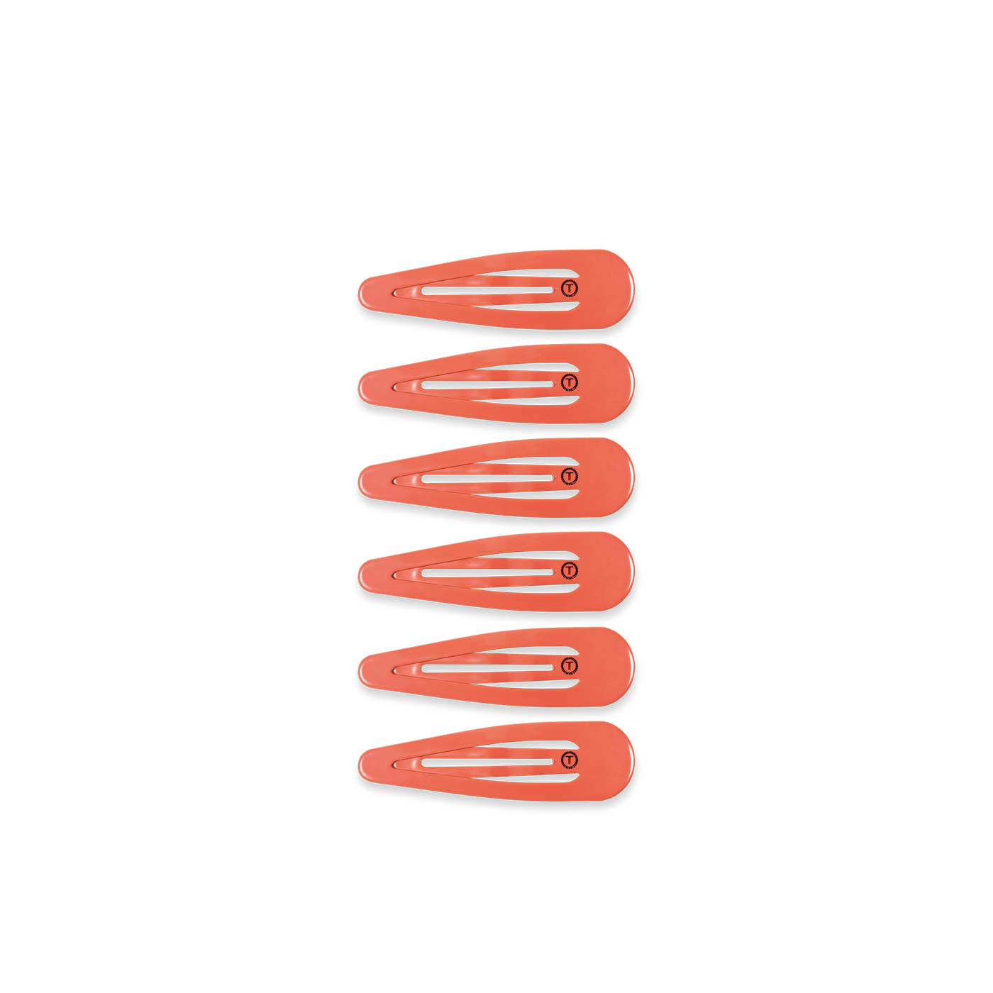 TELETIES - Snap Clip | Coral Craze | 6 Count