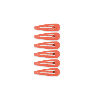 TELETIES - Snap Clip | Coral Craze | 6 Count