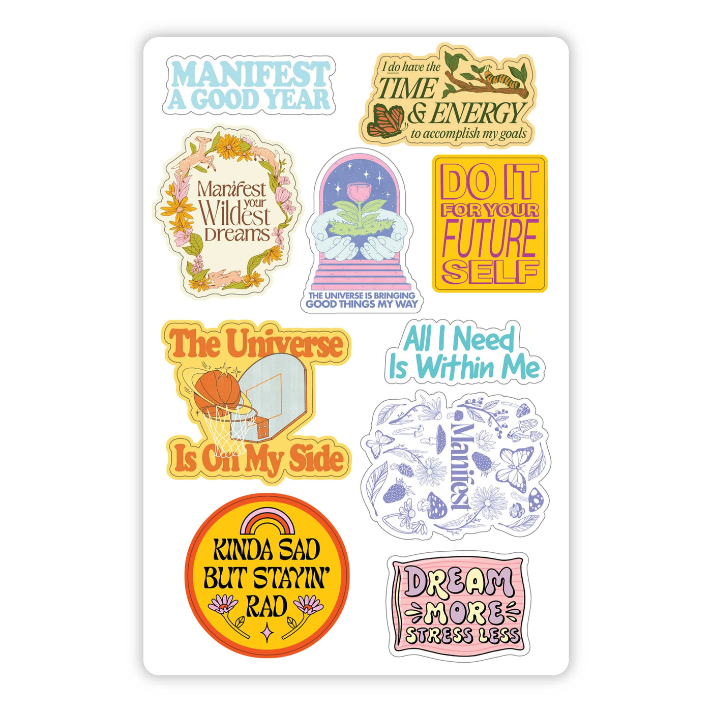 Big Moods - Affirmations and Manifestation Mini Sticker Sheet