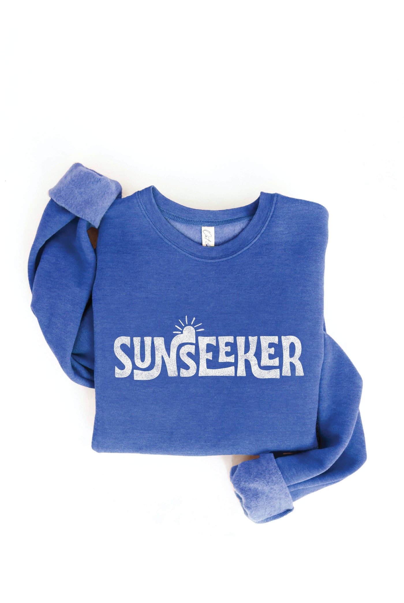 SMALL OAT COLLECTIVE - SUNSEEKER  Graphic Sweatshirt: HEATHER MUSTARD /