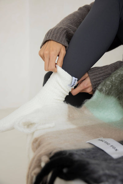 Coziest Socks : White