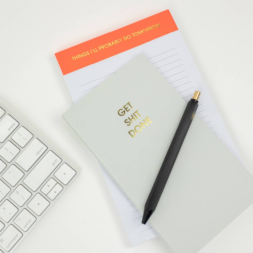 Chez Gagné - Things I'll Probably Do Tomorrow - Lined Notepad - Neon Orange - 65 perforated pages - 5x8