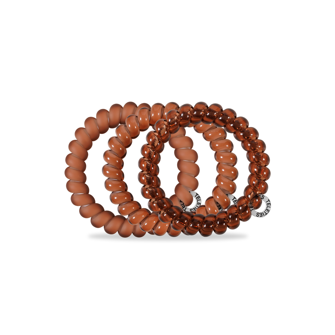 TELETIES - Sprial Hair Coils | Large | Mocha Mousse