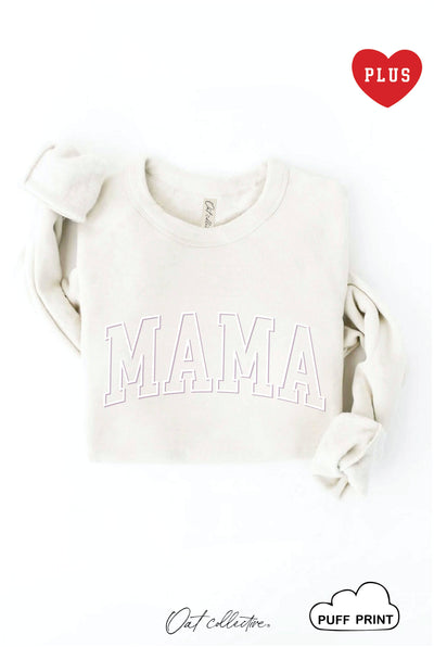 OAT COLLECTIVE - MAMA PUFF  Plus Graphic Sweatshirt