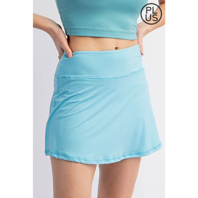 Rae Mode - PLUS SIZE BUTTER SKORT: Melon Dream / 2X