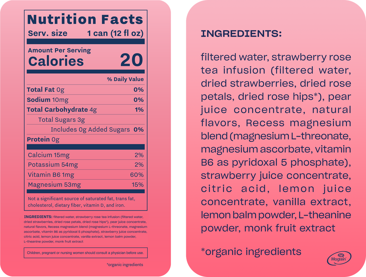 Recess - Strawberry Rose Mood Water