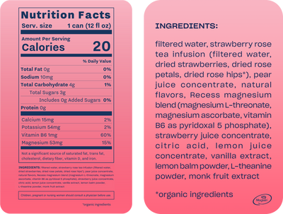 Recess - Strawberry Rose Mood Water
