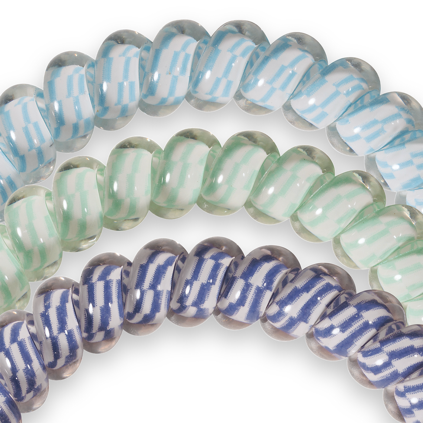 TELETIES - Spiral Hair Coil | Small | Totally Turquoise