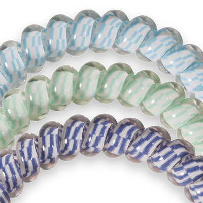 TELETIES - Spiral Hair Coil | Small | Totally Turquoise