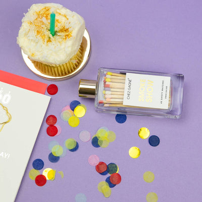 Smokeshow - Glass Bottle Safety Matches - Rainbow