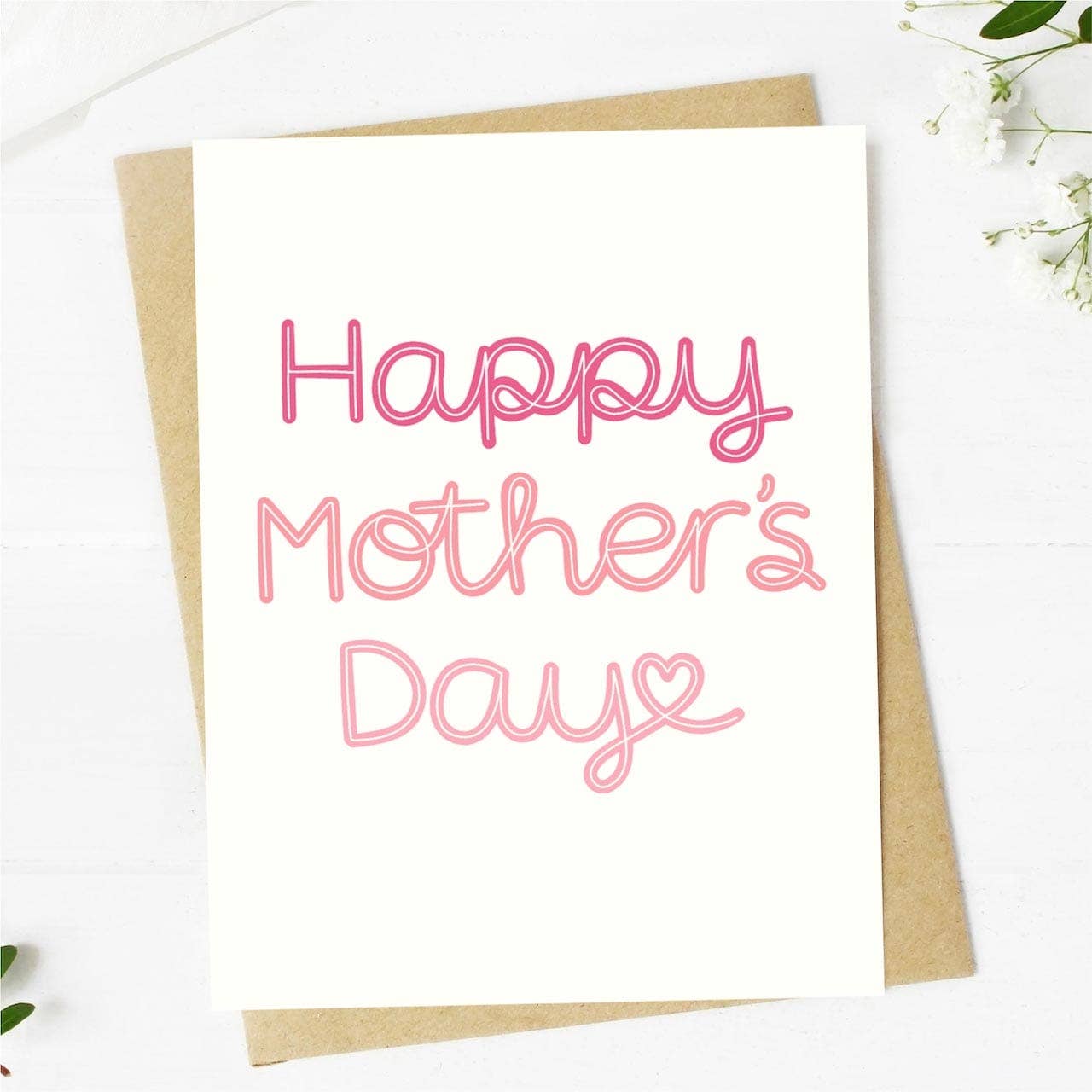 Big Moods - "Happy Mother's Day" Cursive Mother's Day Card