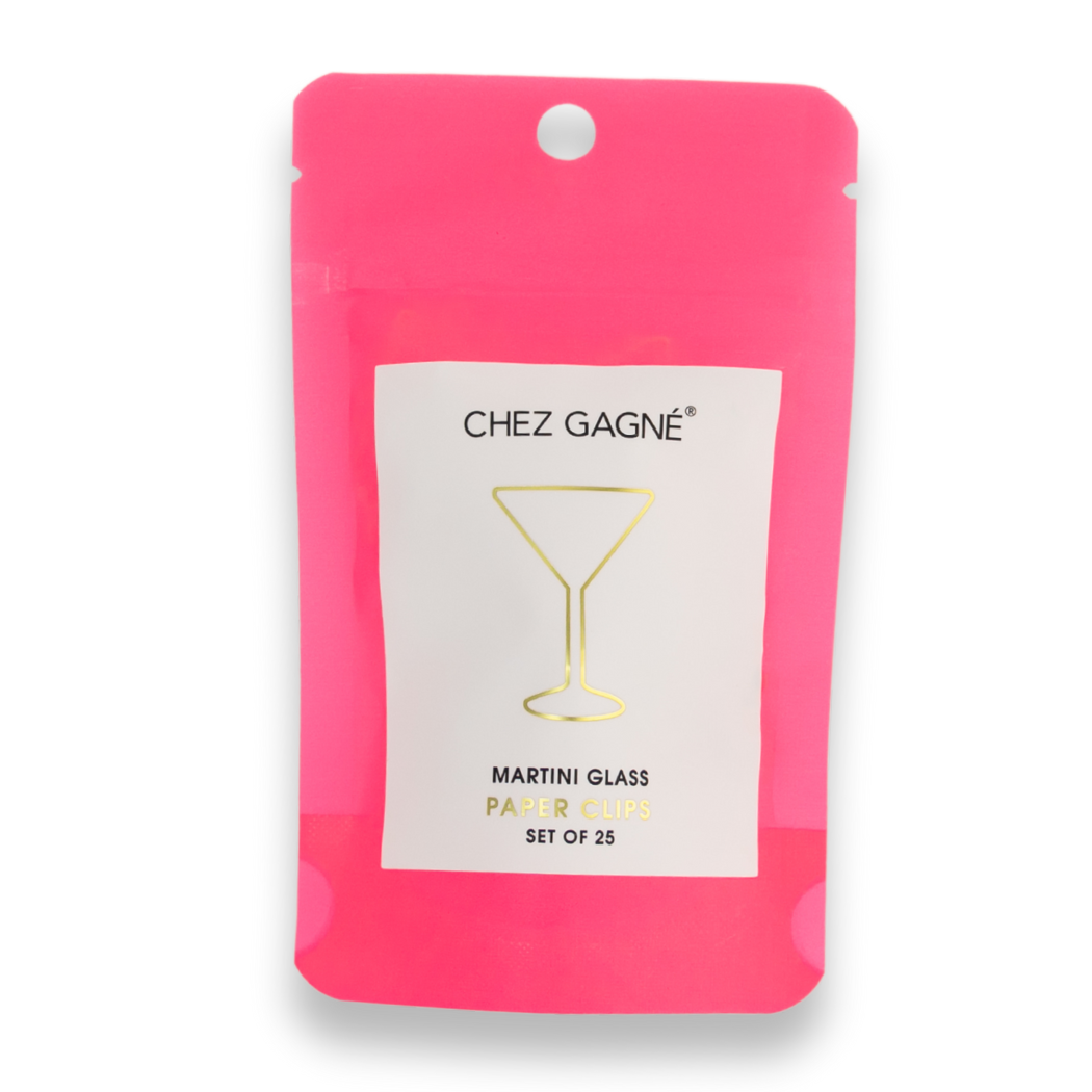 Martini Glass Paper Clip Pack (25pcs)