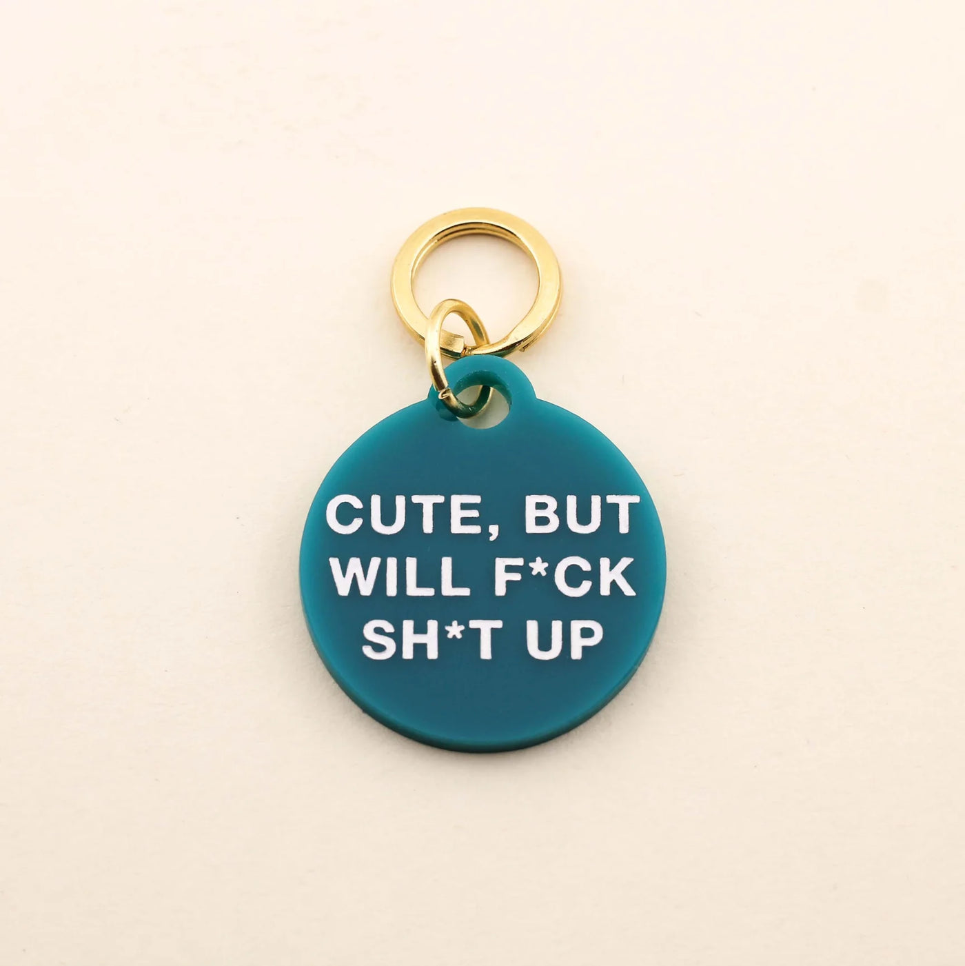 Freshwater Curated Goods - Cute but will F*ck Sh*t up Pet Tag