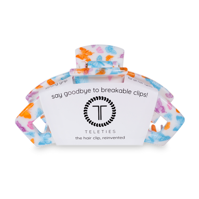 TELETIES - Open Hair Clip | Large | Fluttering By