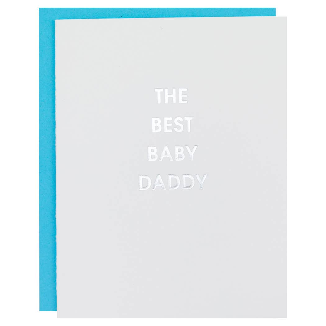 Card - Best Baby Daddy - Father's Day Letterpress