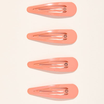 TELETIES - Snap Clip | Coral Craze | 6 Count