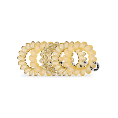 TELETIES - Spiral Hair Coils | Tiny | Butter Yellow Hair Ties