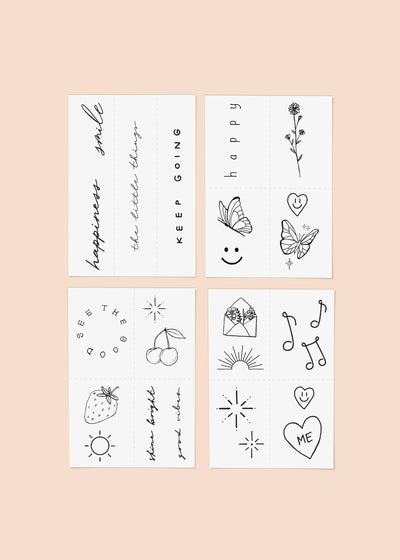 INKED by Dani - Feel Good Temporary Tattoo Pack