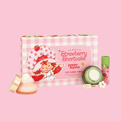 Poppy & Pout - Limited Edition, Lip Care Trio, Strawberry Shortcake