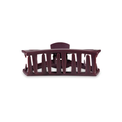 TELETIES - Open Hair Clip | Tiny | Burgundy Bliss
