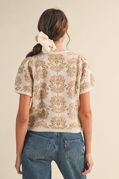 Florence Puff-Sleeve Cardigan