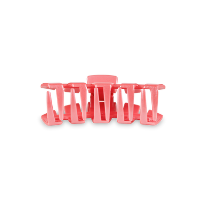 TELETIES - Classic Hair Clip | Tiny | Calming Coral