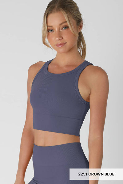 Kayti Top : Chevron Top - Crown Blue
