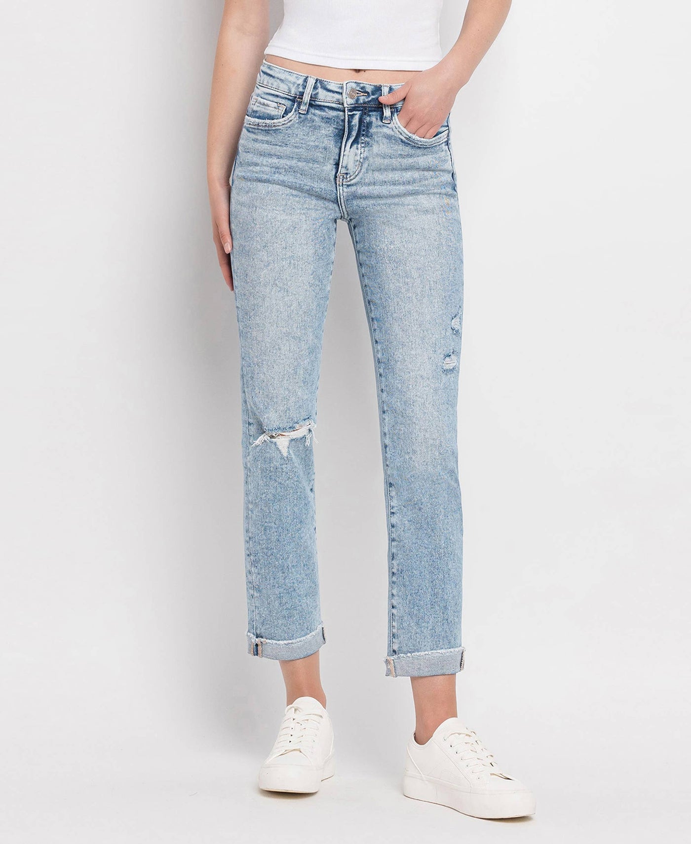 Lovervet - Cuffed Denim with Tummy Control