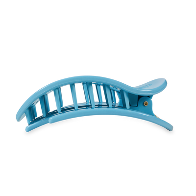TELETIES - Flat Round Hair Clip | Large | Summer Sky