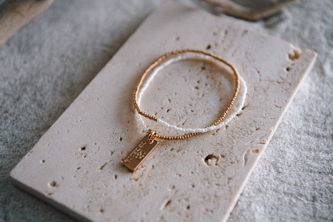 Cecelia Designs Jewelry - Golden Ocean Seed Bead Double Wrap Bracelet