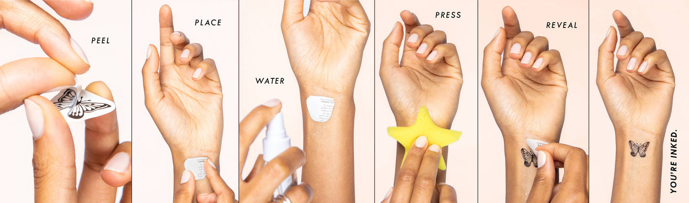 INKED by Dani - Game Day Touchdown Temporary Tattoo Pack