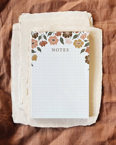 Flora West Design -  Floral Notepad