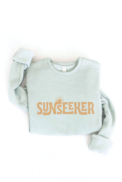 LARGE OAT COLLECTIVE - SUNSEEKER  Graphic Sweatshirt: HEATHER MUSTARD /