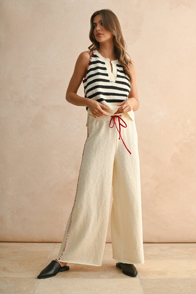 Arianna Striped Sleeveless Top