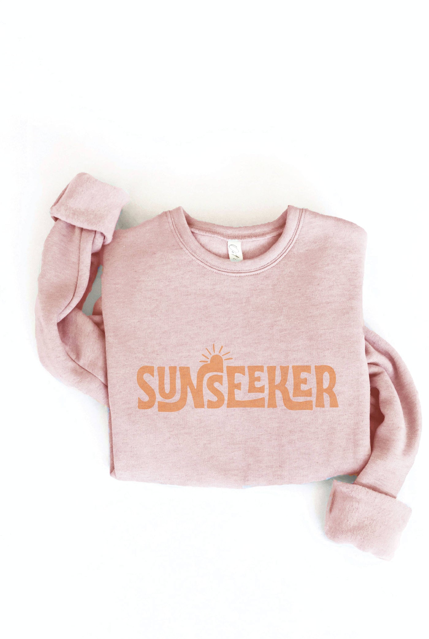 LARGE OAT COLLECTIVE - SUNSEEKER  Graphic Sweatshirt: HEATHER MUSTARD /