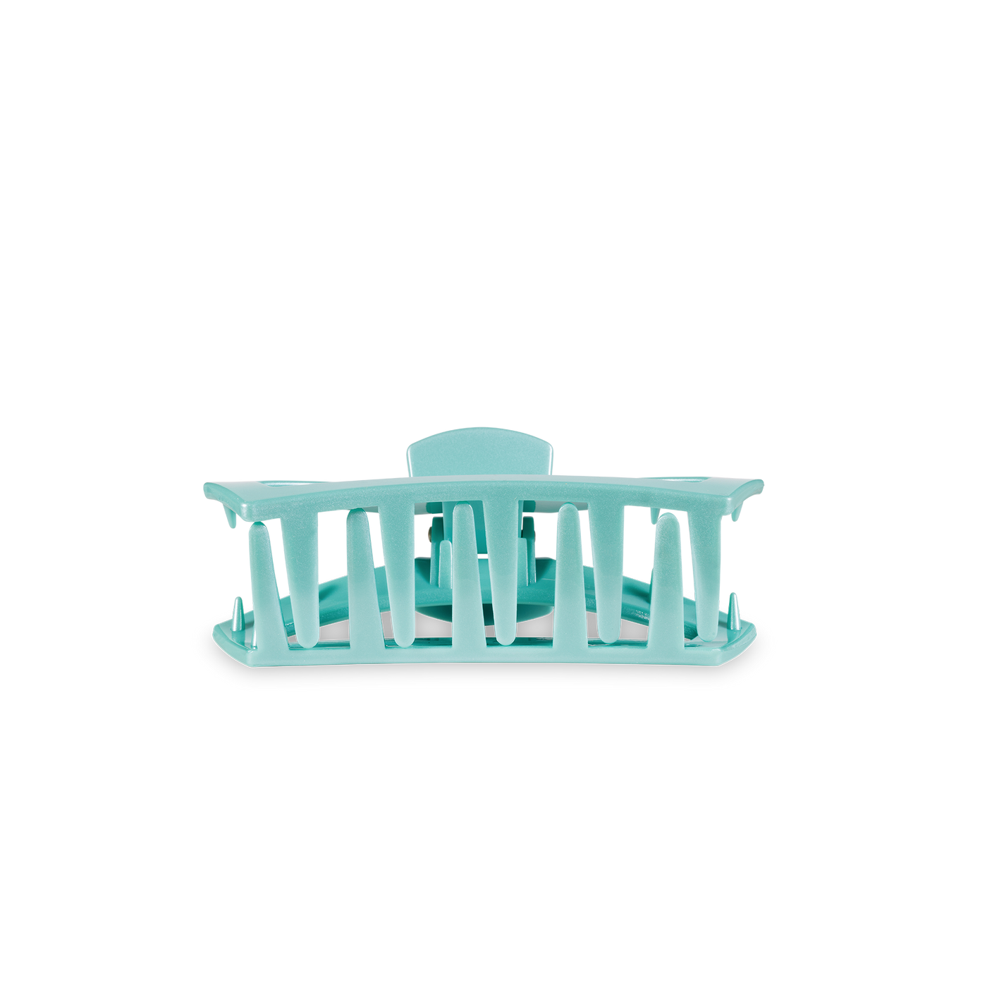 TELETIES - Open Hair Clip | Tiny | Totally Turquoise