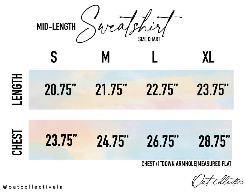 OAT COLLECTIVE - S'MORES AND SUNSETS Mid Graphic Sweatshirt