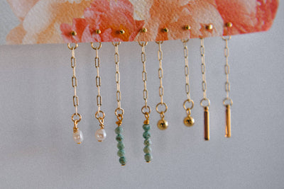 Cecelia Designs Jewelry -  Cosmic Glow Moon & Star Pendant Front and Back Drop Earring