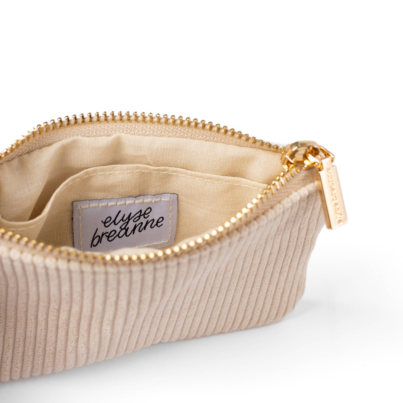 Elyse Breanne Design - Creme Corduroy Coin Pouch