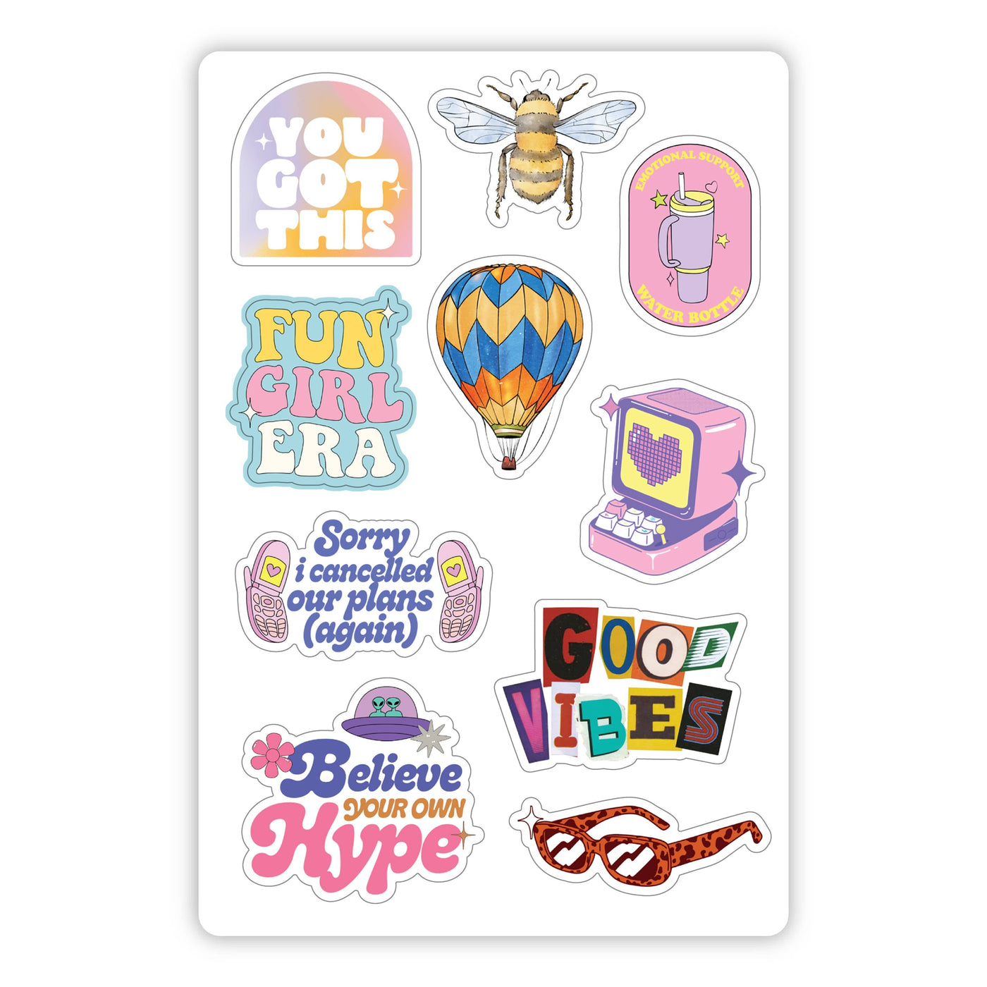 Big Moods - Trendy Gen Z Mini Sticker Sheet