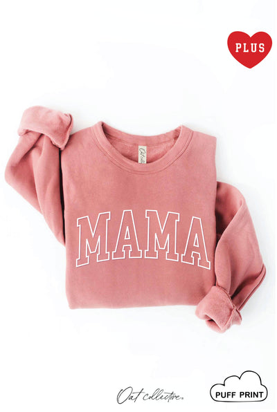 OAT COLLECTIVE - MAMA PUFF  Plus Graphic Sweatshirt