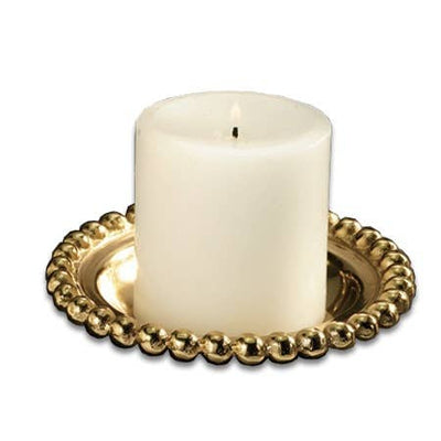 Beaded Plate - Gold