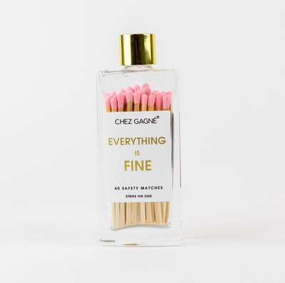 Everything is Fine Matches - Light Pink