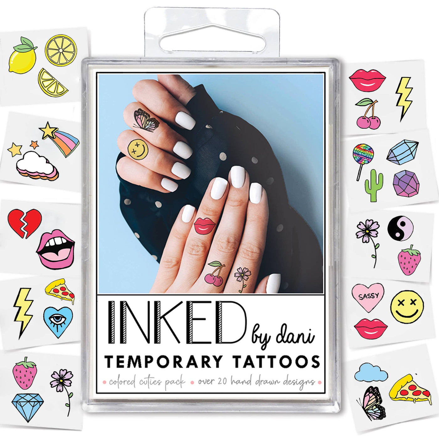 INKED by Dani - Colored Cuties Temporary Tattoo Pack