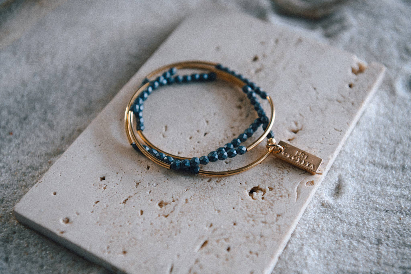 Cecelia Designs Jewelry - Gold or Silver Beaded Triple Wrap Bracelet